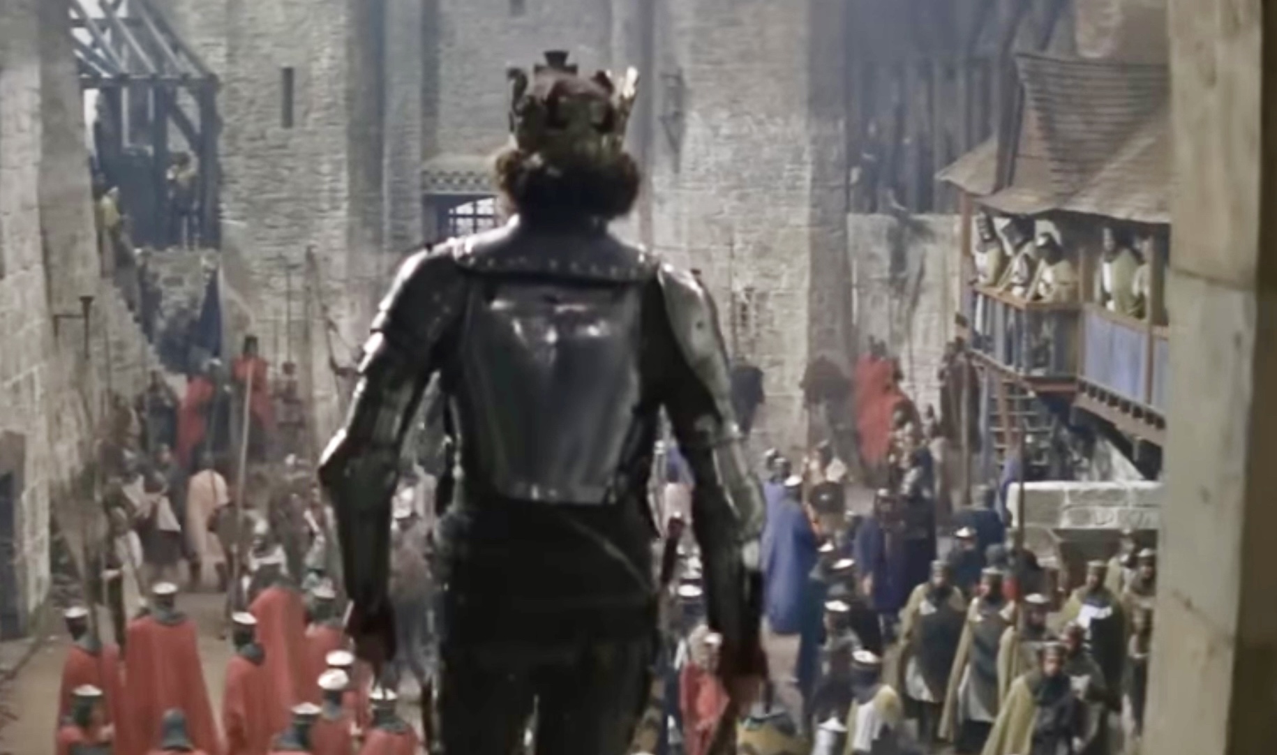 Medieval combat scene from Roman Polanski's Macbeth.